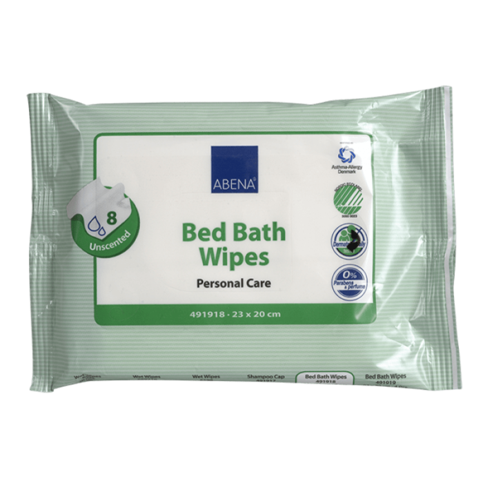 Μαντηλάκια Καθαρισμού ABENA Bed Bath Wipes (μπάνιο χωρίς νερό) (20x23cm) 8τμχ.