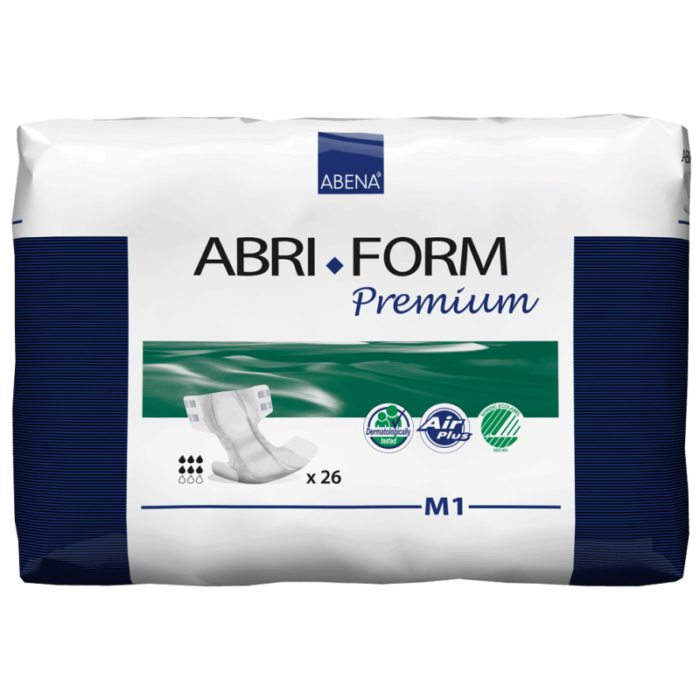 Πάνα Νύχτας ABENA Abri Form Premium MEDIUM 1 (περιφέρεια 70εκ. έως 110εκ.) 26τμχ.