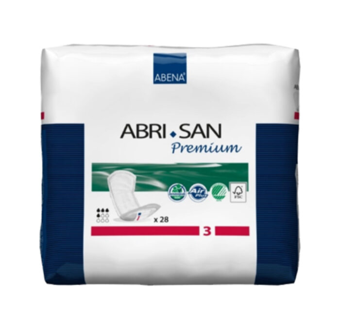 Σερβιέτα ελαφράς ακράτειας ABENA Abri San Premium 3 (11x33εκ.) 28τμχ. - Image 2