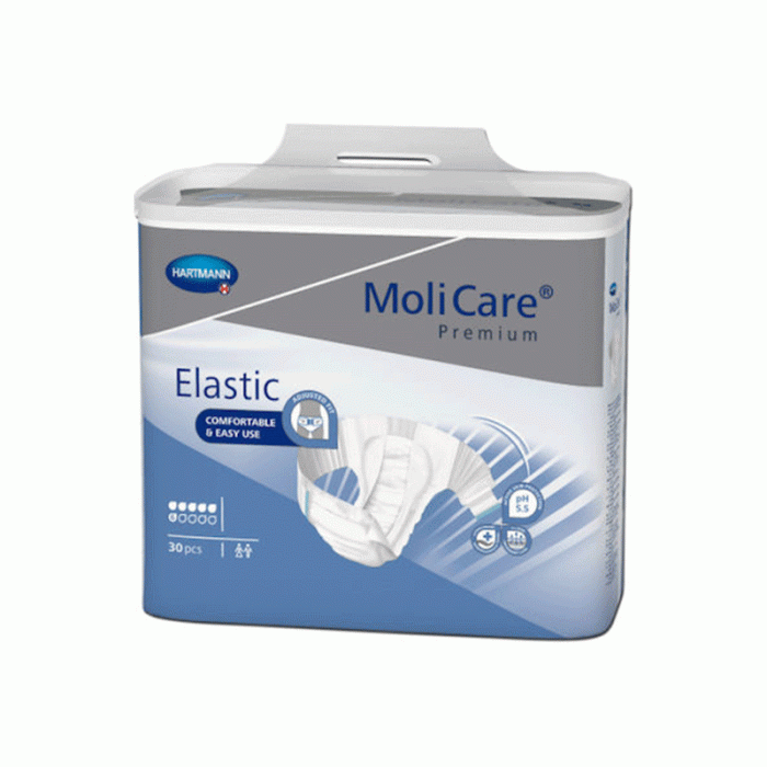 Hartmann Molicare Premium Elastic πάνα ημέρας αυτοκόλλητη,Medium, 6 σταγόνες, 30 τμχ